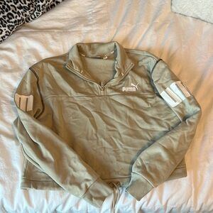 Puma cropped quarter zip